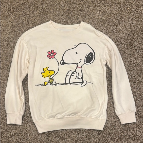 Peanuts Sweaters - Peanuts Cream XS Sweatshirt